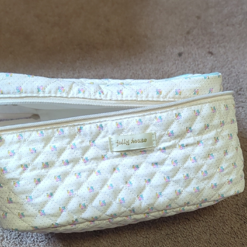 Cream Quilted Women's Bag